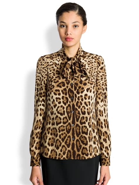 dolce gabbana blouse leopard|dolce gabbana blusen.